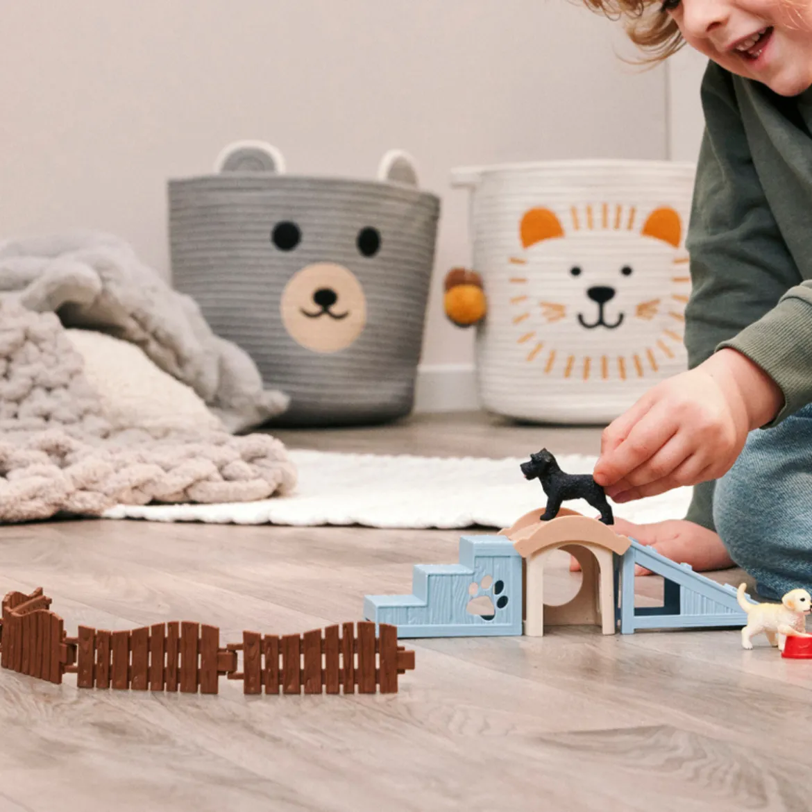 Aventure amusante pour les chiots