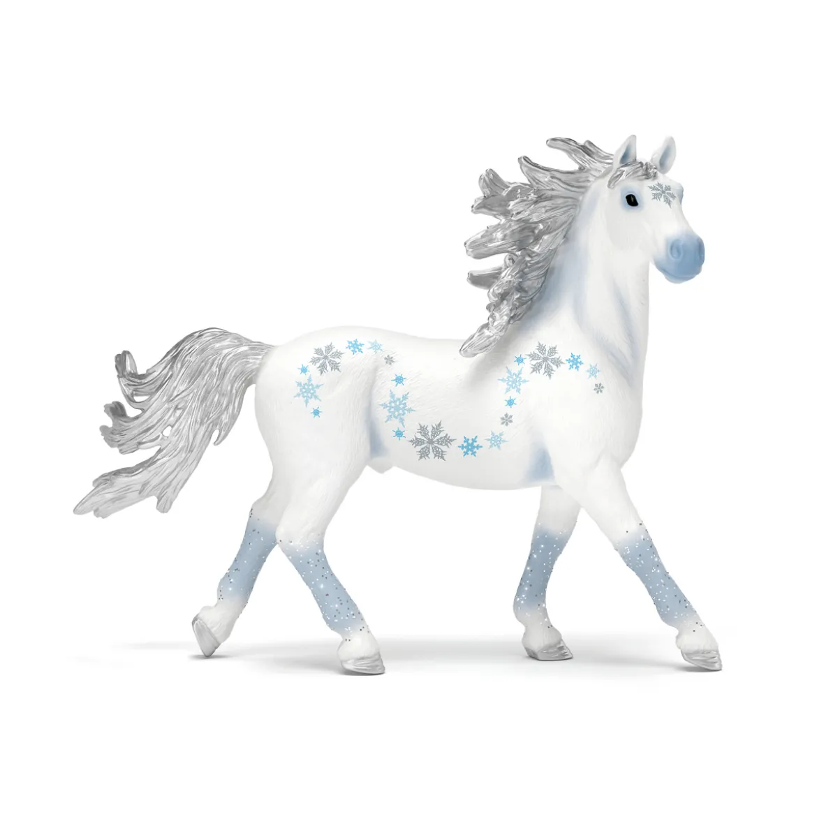Cheval de noel givré
