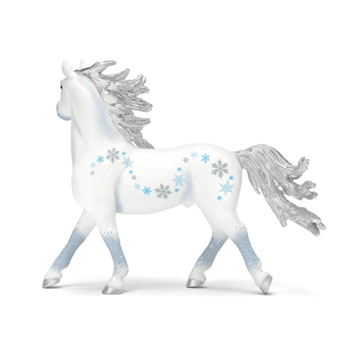 Cheval de noel givré
