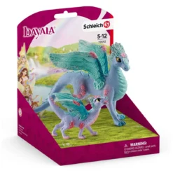 Dragon aux fleurs avec son petit