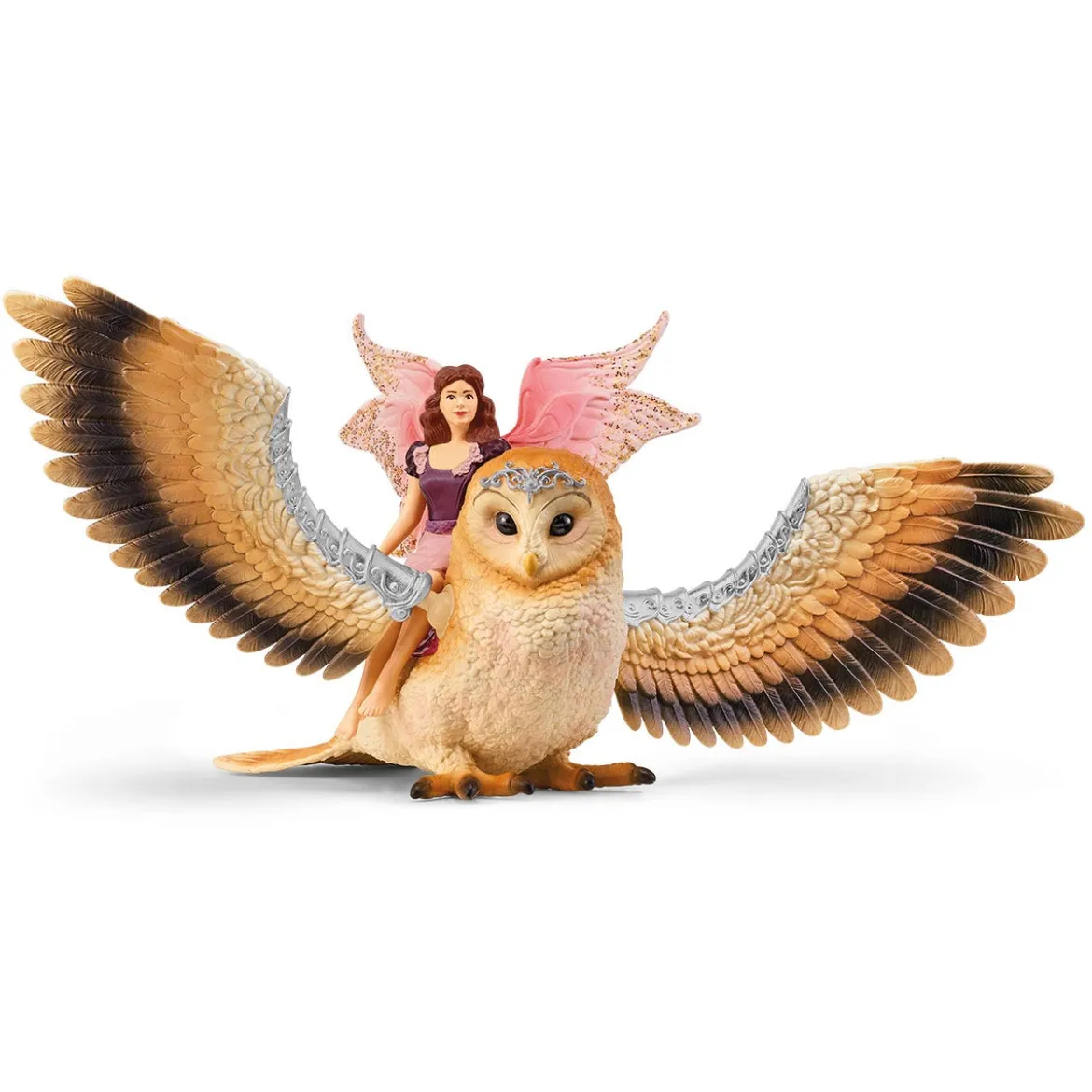 Elfe sur chouette scintillante