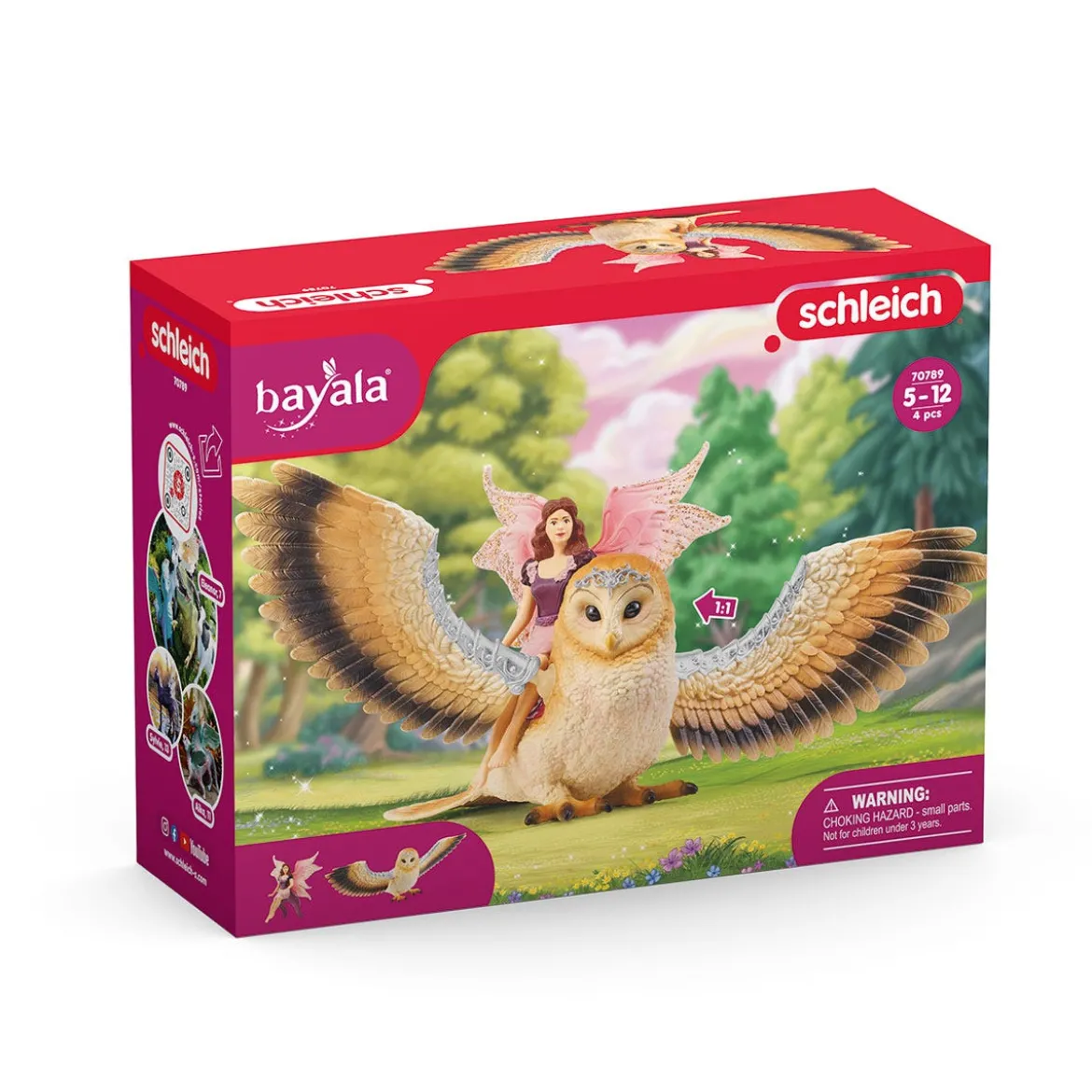 Elfe sur chouette scintillante