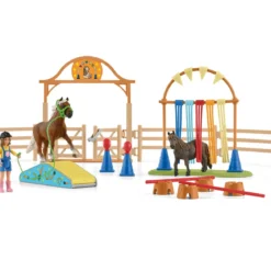 Entraînement d'agility pour poney