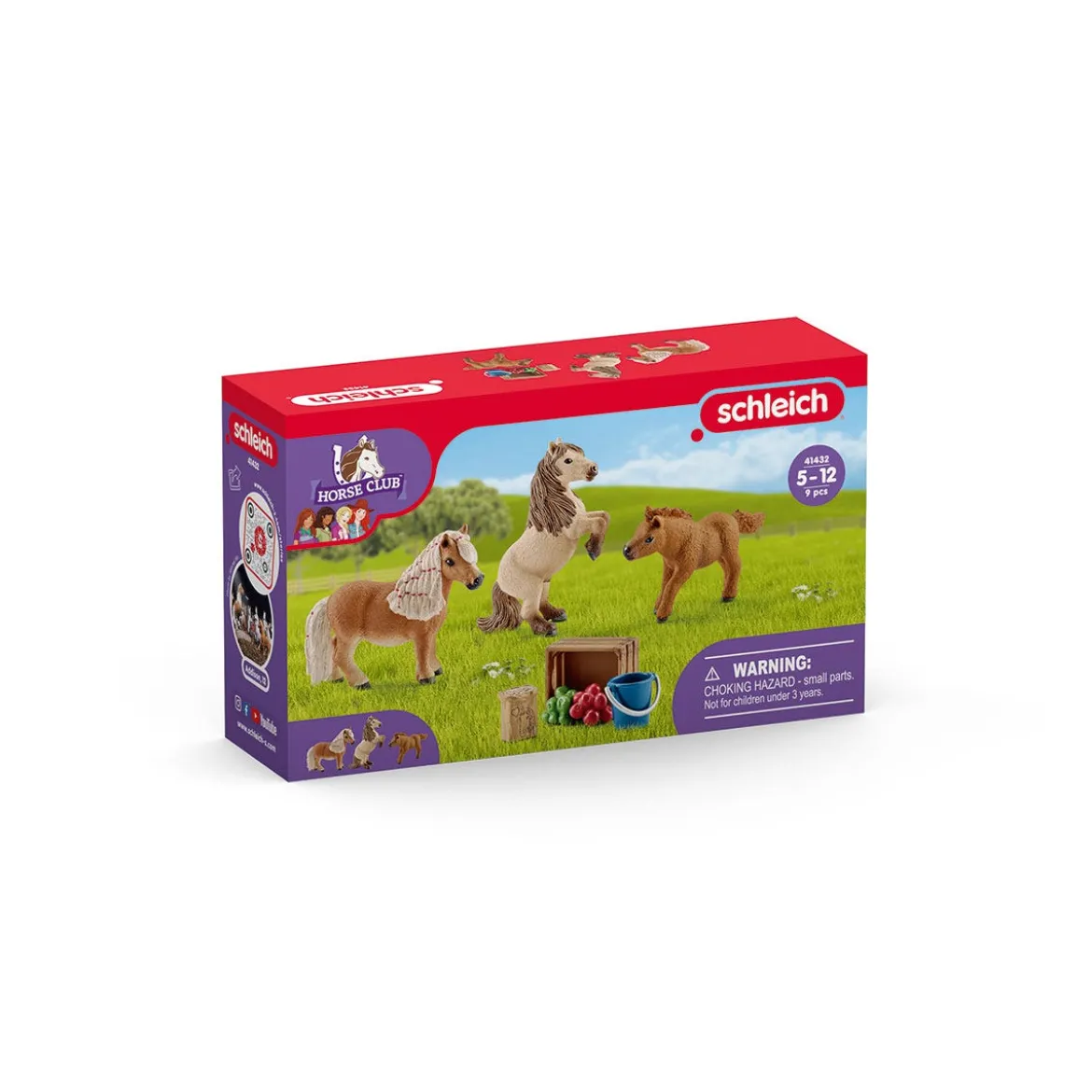 Famille de mini-shetlands