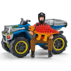 Fuite sur quad face au vélociraptor
