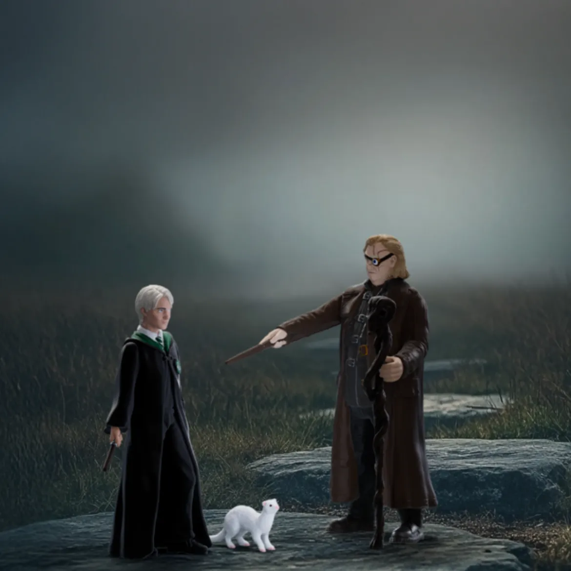 Maugrey Fol Œil & Drago Malefoy avec fouine