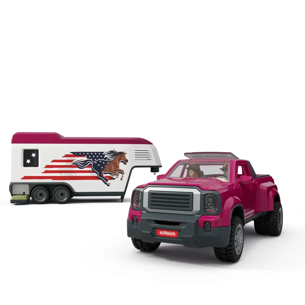 Pick-up et sa grande remorque équestre