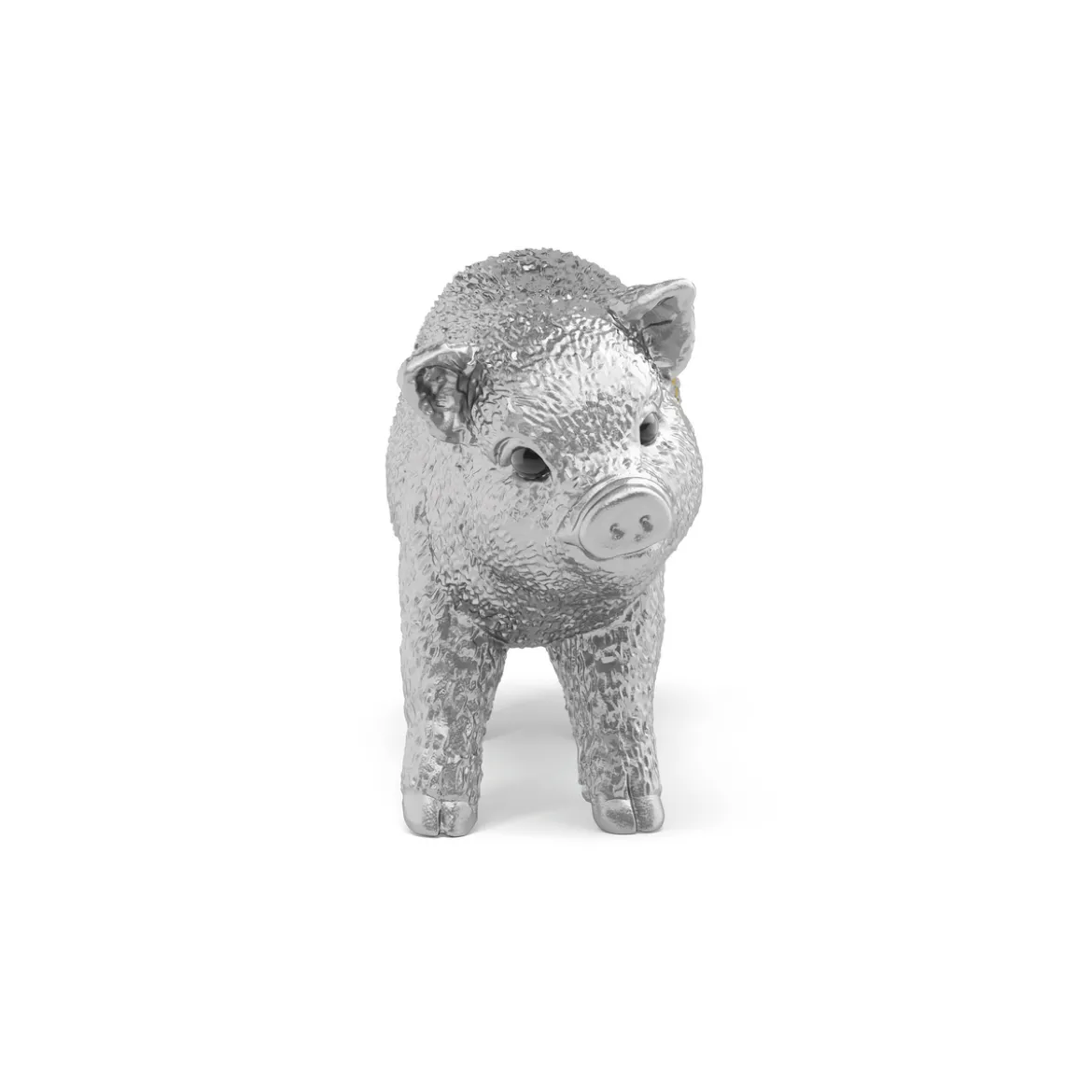 Silver good-luck Pig