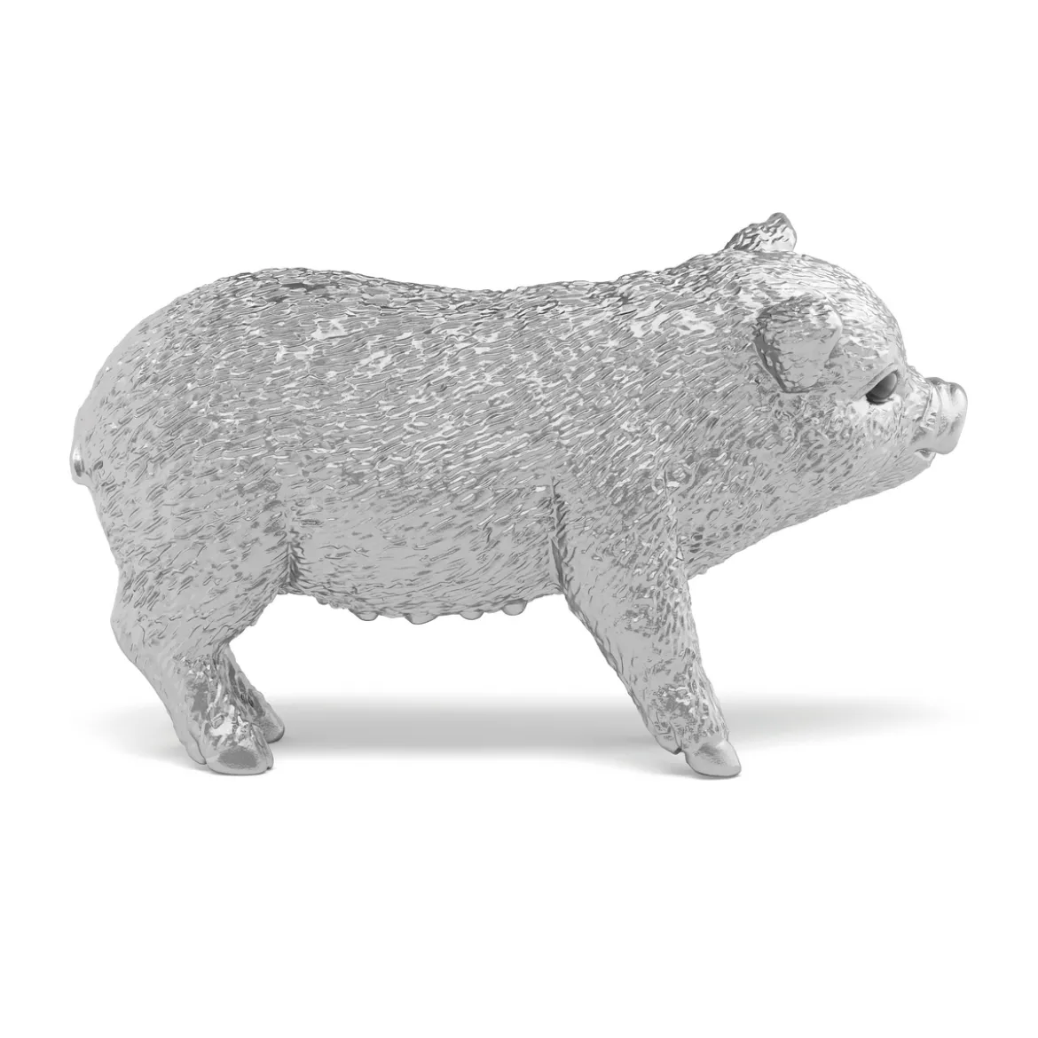 Silver good-luck Pig