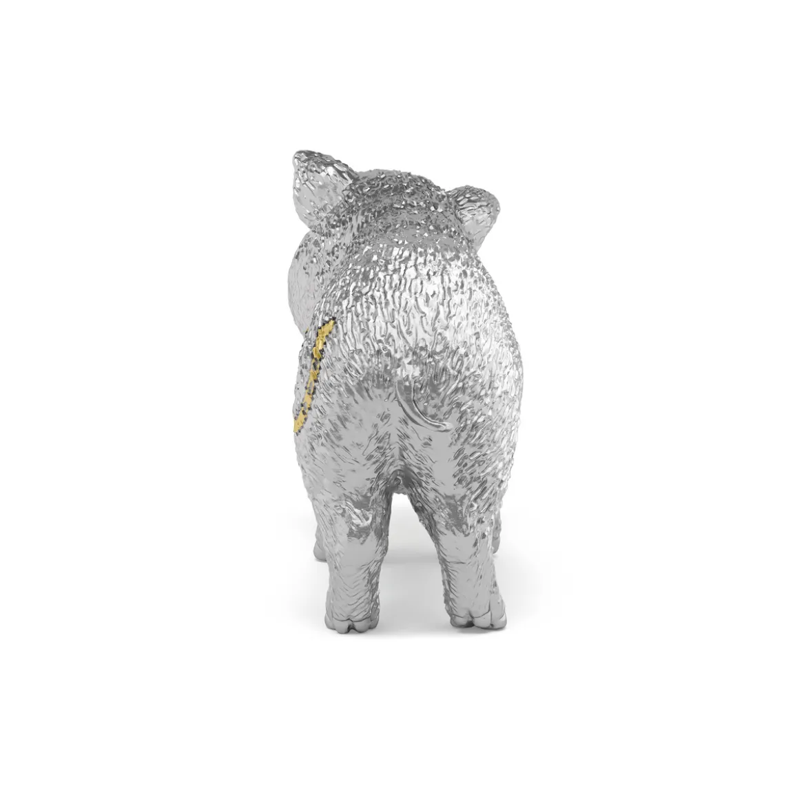 Silver good-luck Pig
