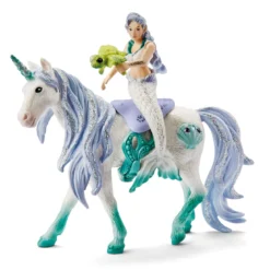 Sirène sur licorne de mer